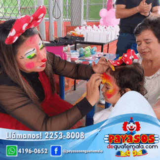 PINTACARITAS Y GLOBOFLEXIA 2 HORAS